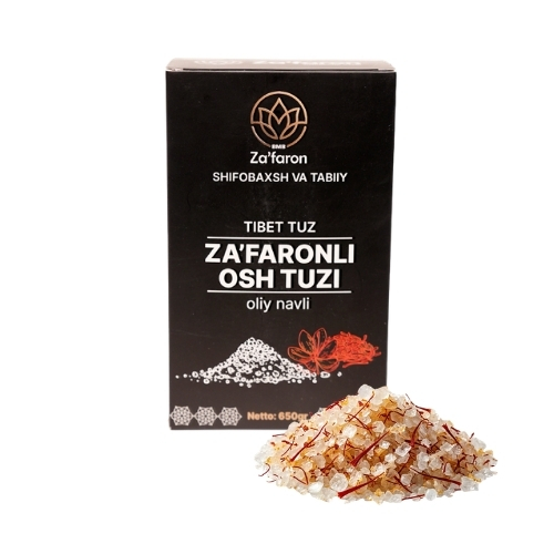 Salt with saffron 