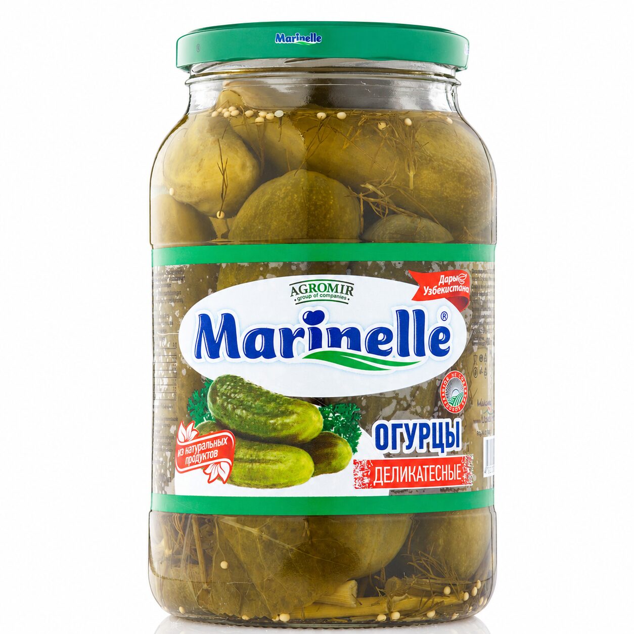 Pickled cucumbers with garlic and dill